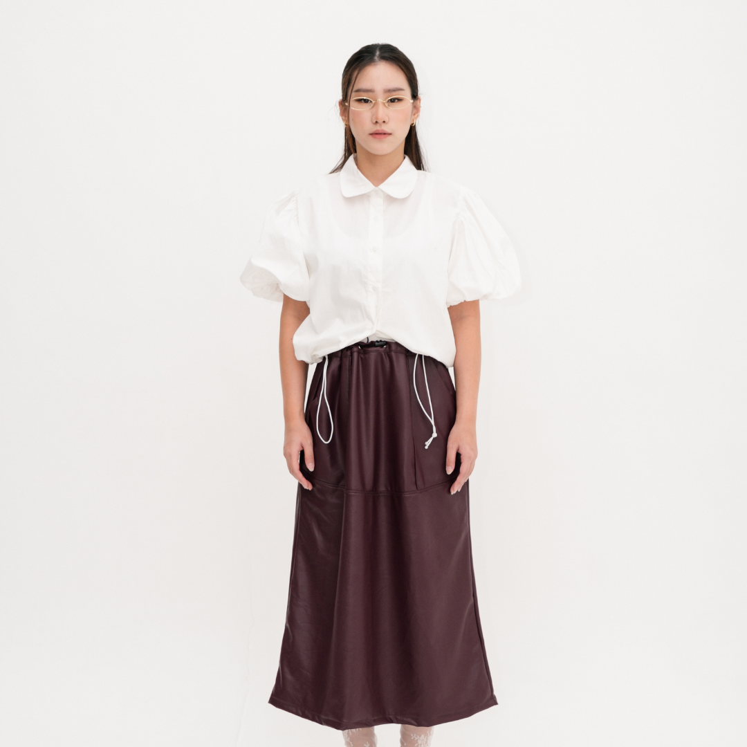 Liz Leather Skirt