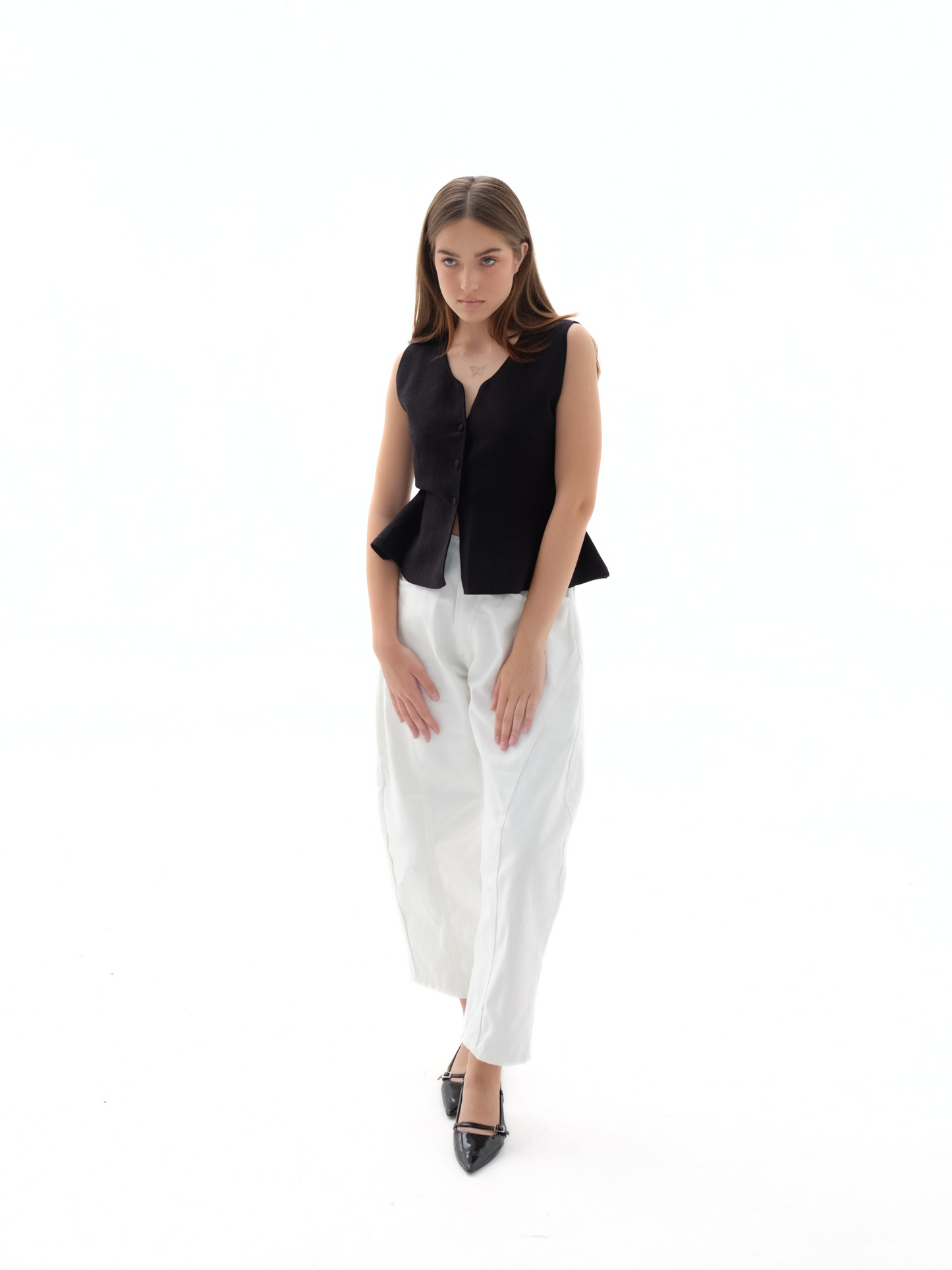 AUCTUS - Rachel Peplum Knit Top
