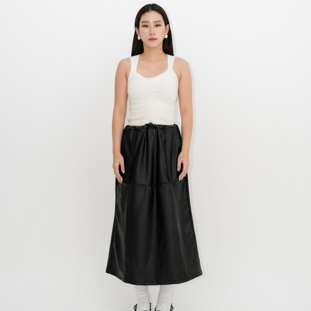 Liz Leather Skirt