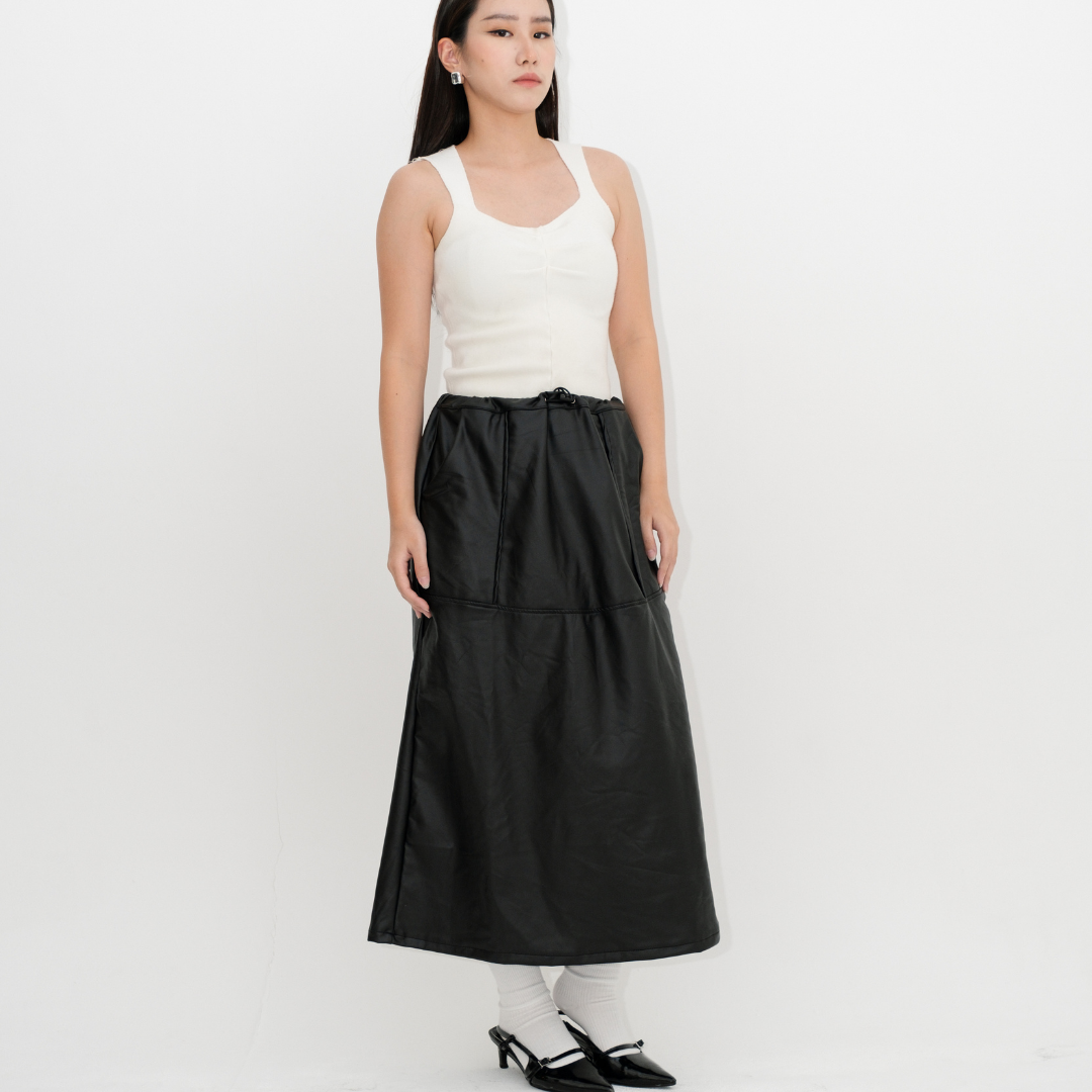 Liz Leather Skirt