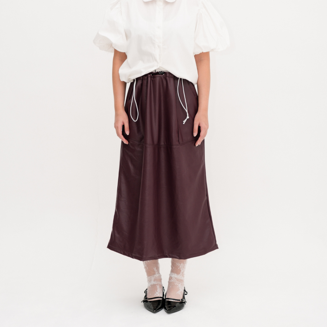 Liz Leather Skirt
