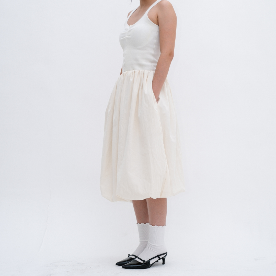 Molly Balloon Midi Skirt