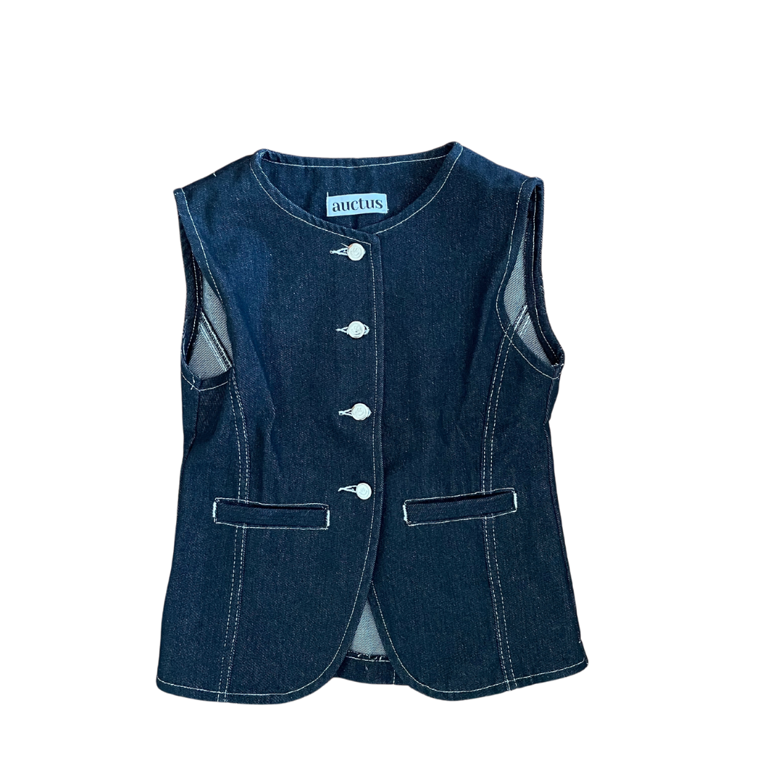 Jemma Button Vest Top