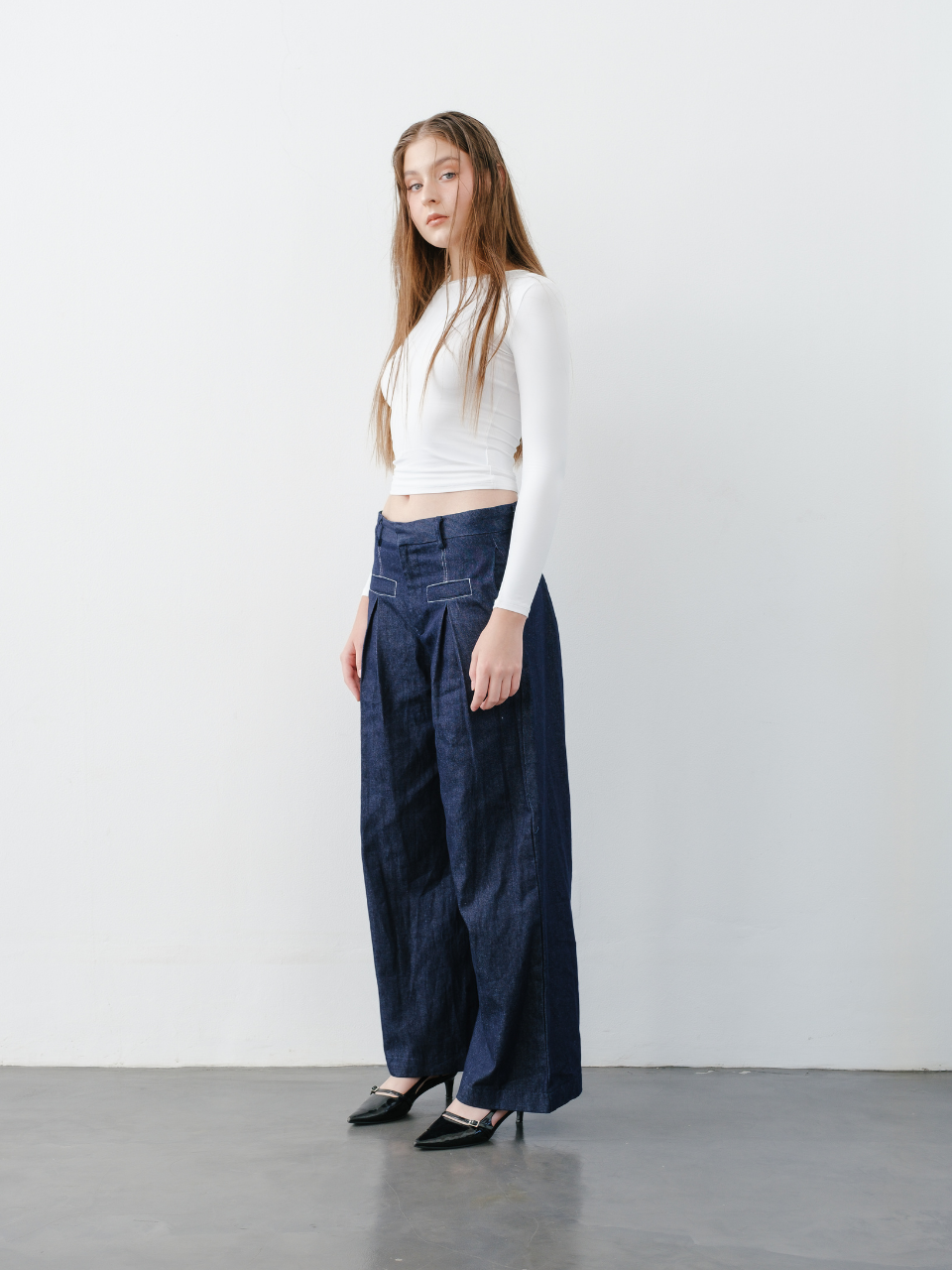 Jax Loose Denim Trouser Pants