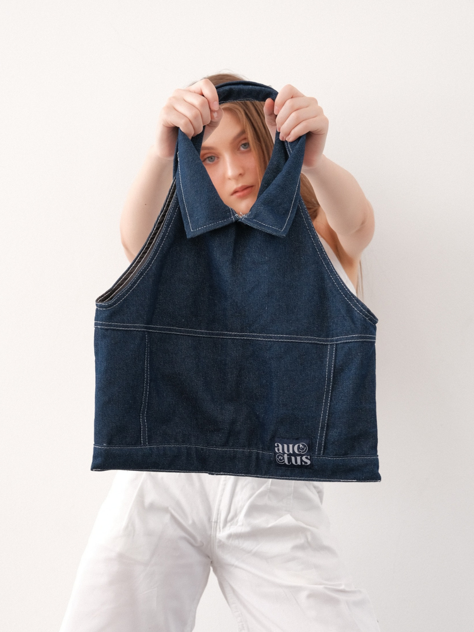 Aubrey Denim Shoulder Bag
