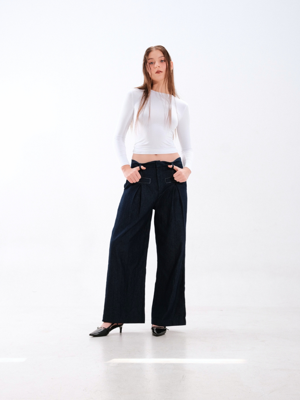 Jax Loose Denim Trouser Pants