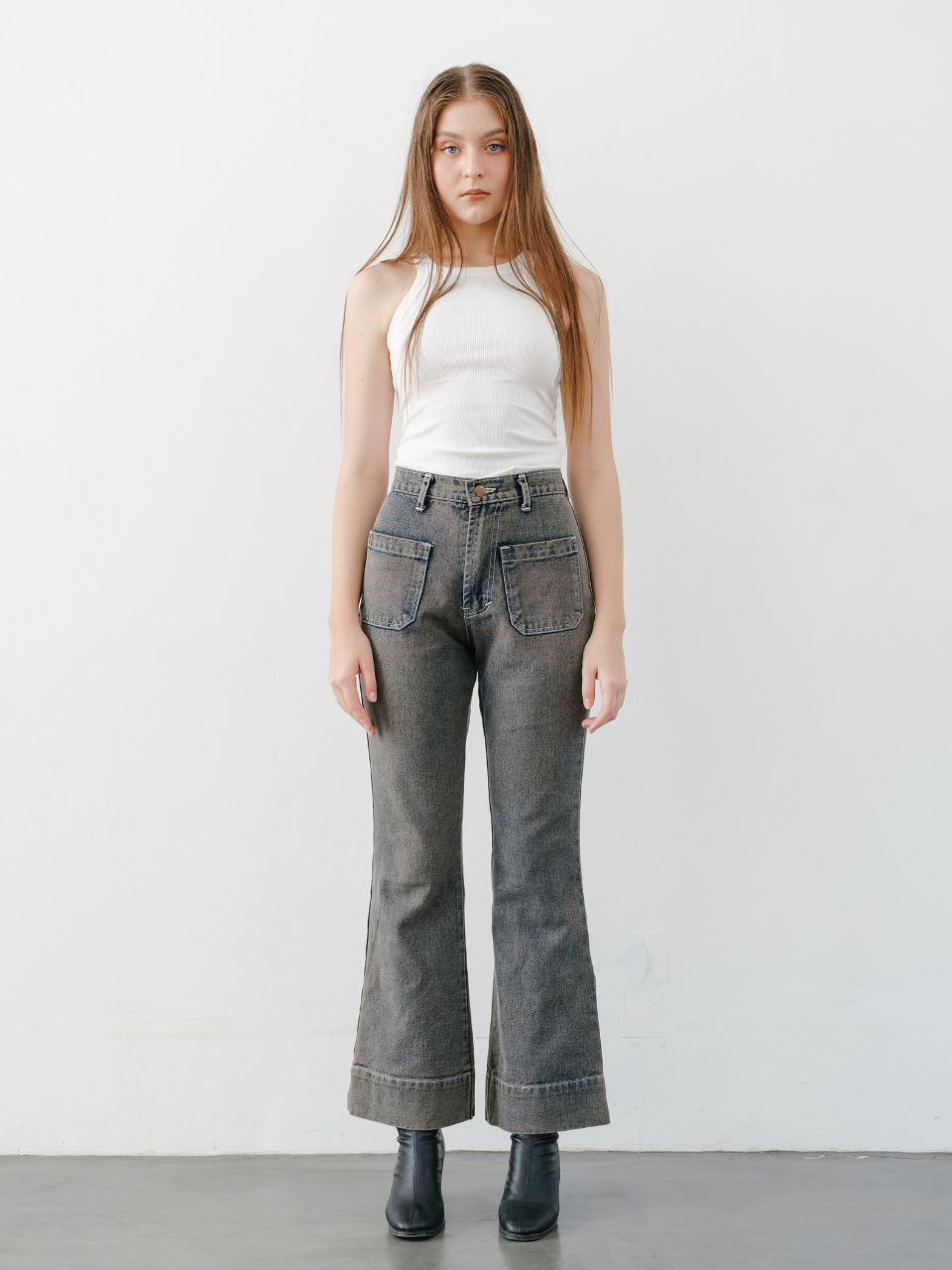 Zola Pocket Boot Cut Jeans Pants