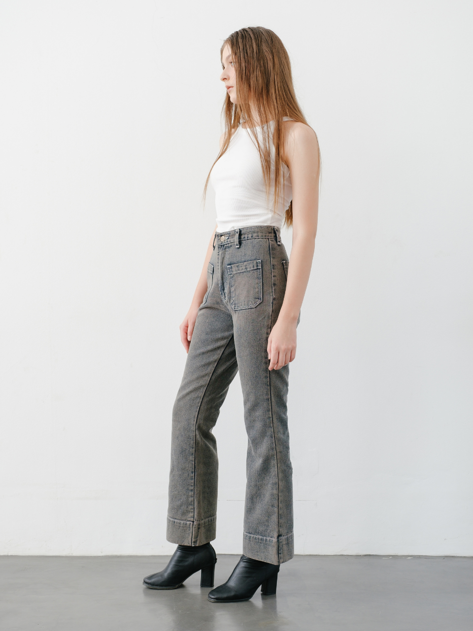 Zola Pocket Boot Cut Jeans Pants