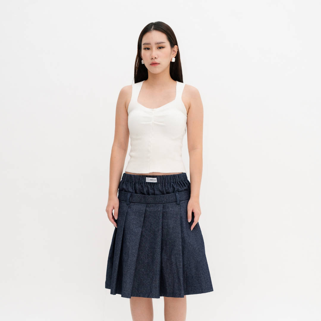 Kayle Double Denim Skirt