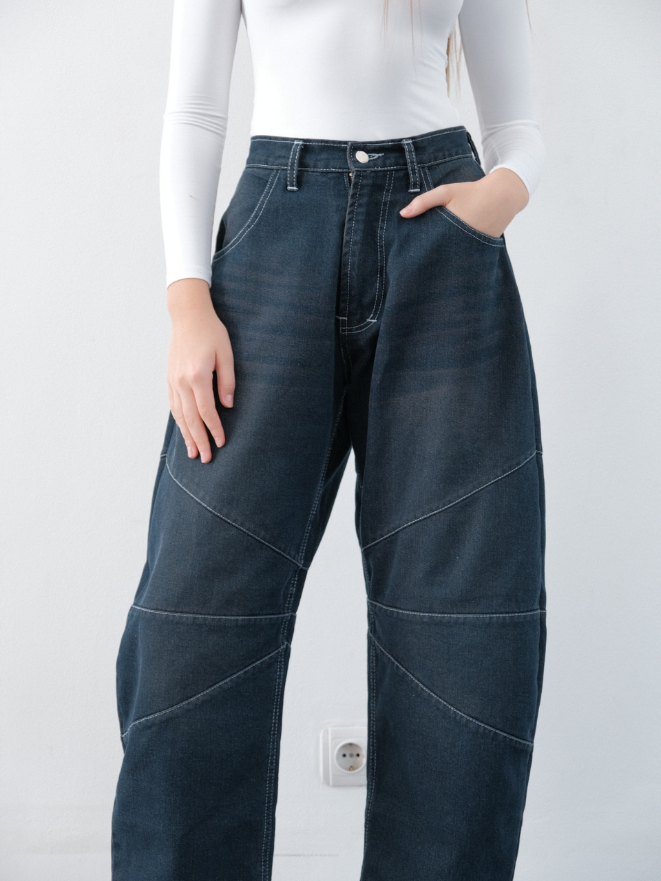 Noa Barrel Denim Jeans Pants