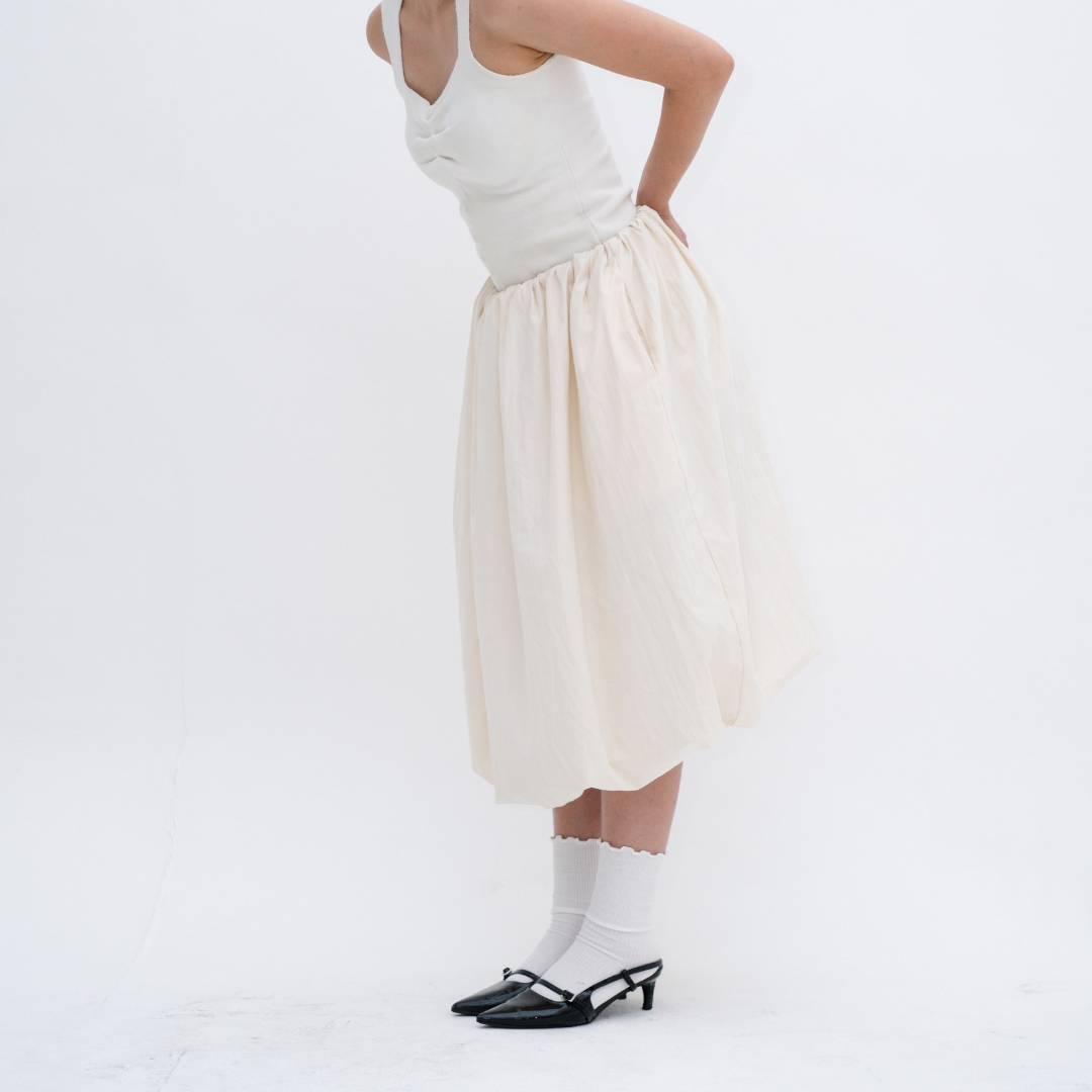 Molly Balloon Midi Skirt