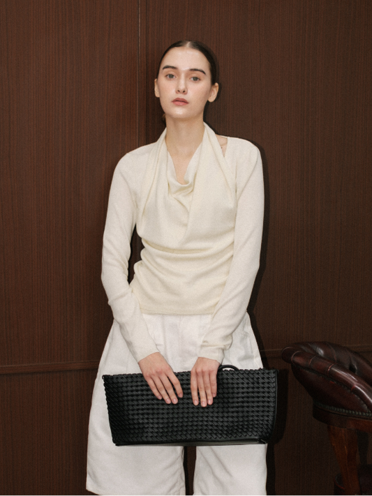 Yara Drappery Longsleeve Kmit Top