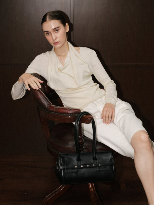 Yara Drappery Longsleeve Kmit Top