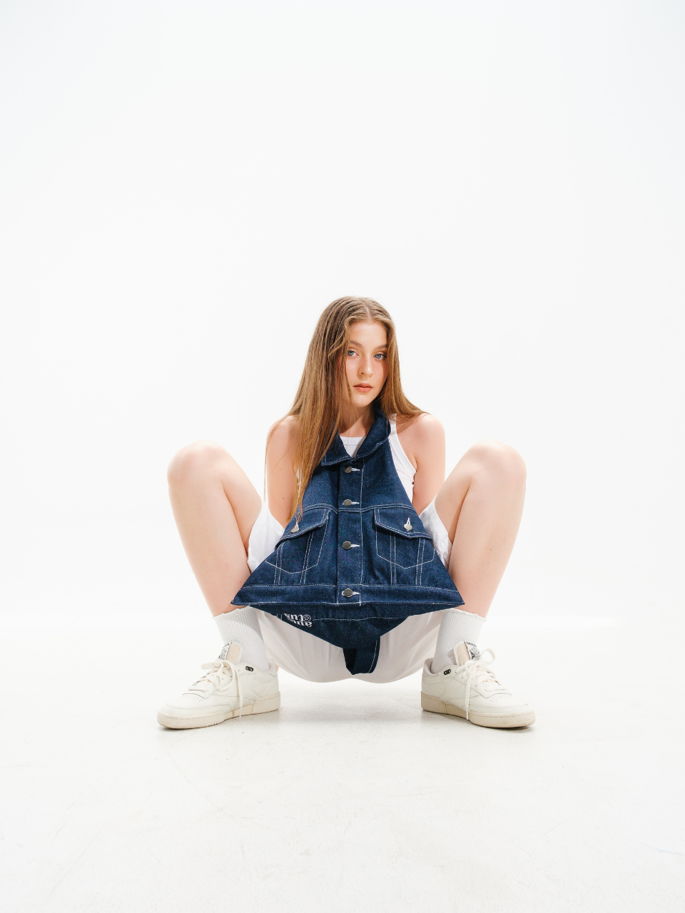 Aubrey Denim Shoulder Bag