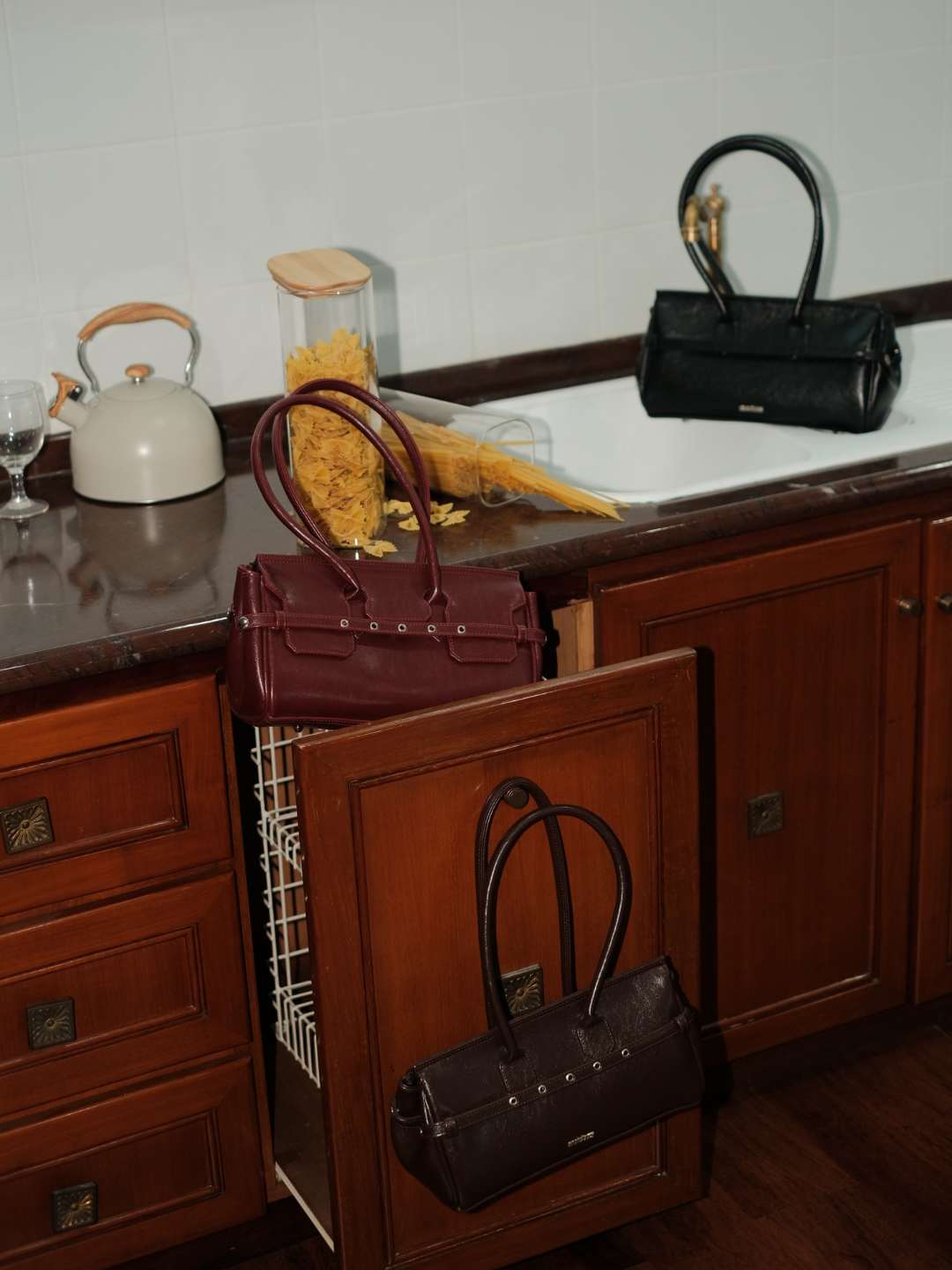 Zoey Flip Leather Bag