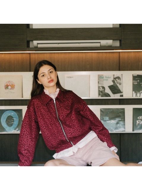 AUCTUS - Jemima Double Layer Jacquard Jacket