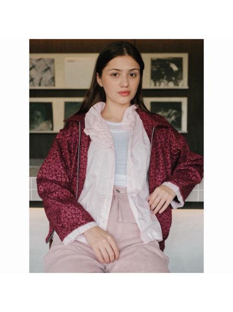 AUCTUS - Jemima Double Layer Jacquard Jacket