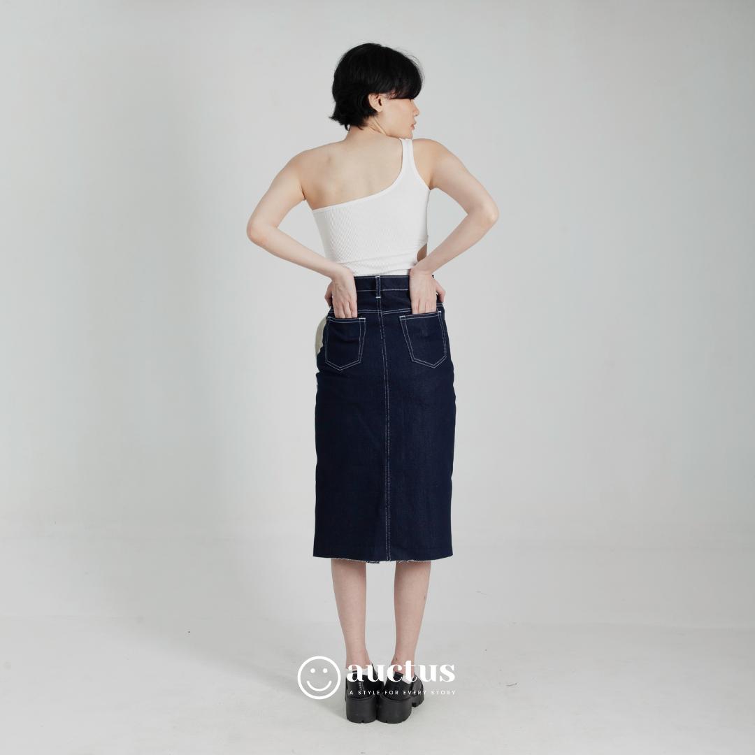 Moody Asymmetric Midi Skirt