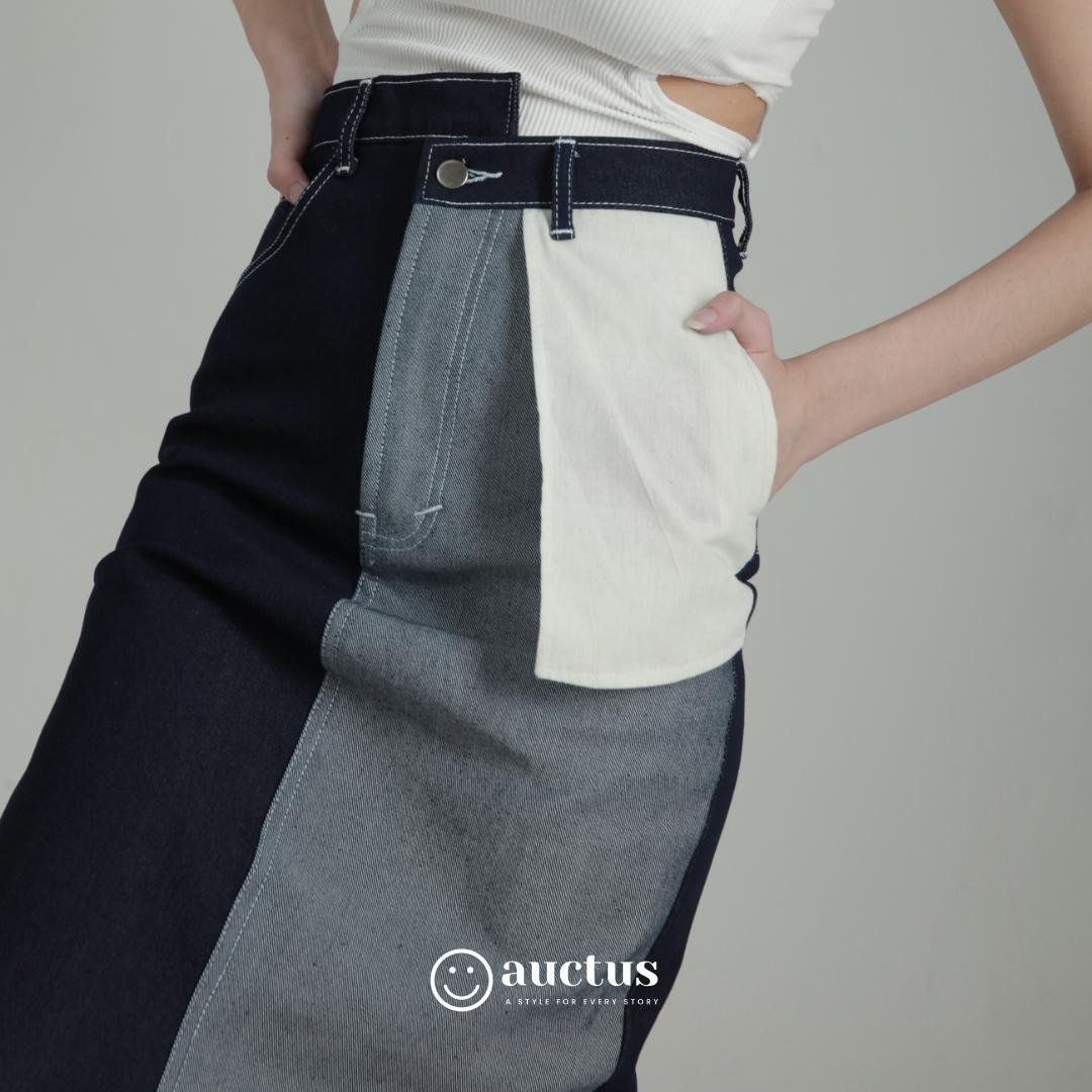 Moody Asymmetric Midi Skirt