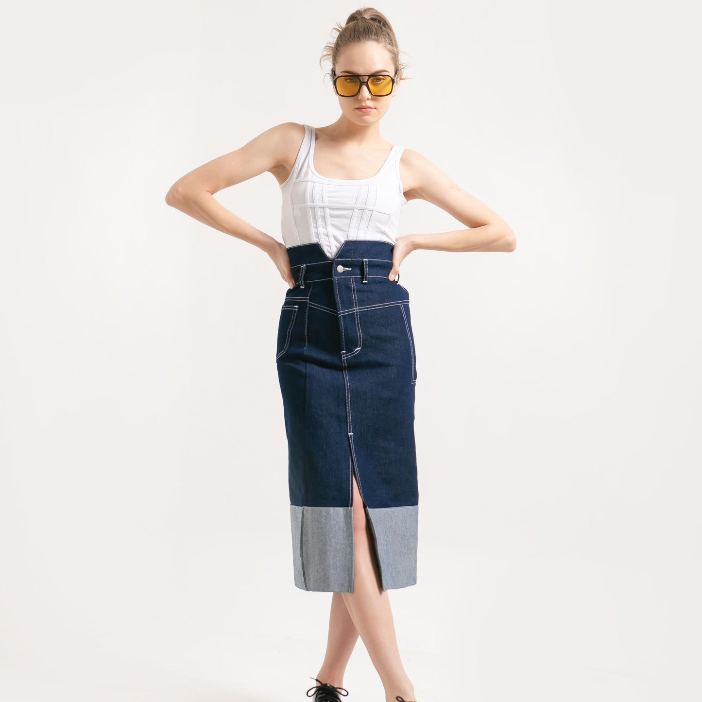 Irene Highwaist Skirt Denim