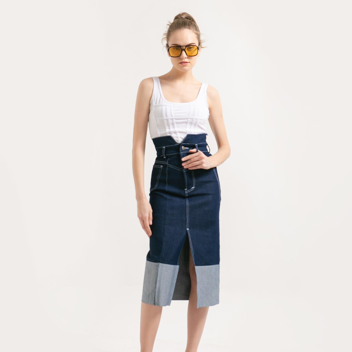 Irene Highwaist Skirt Denim