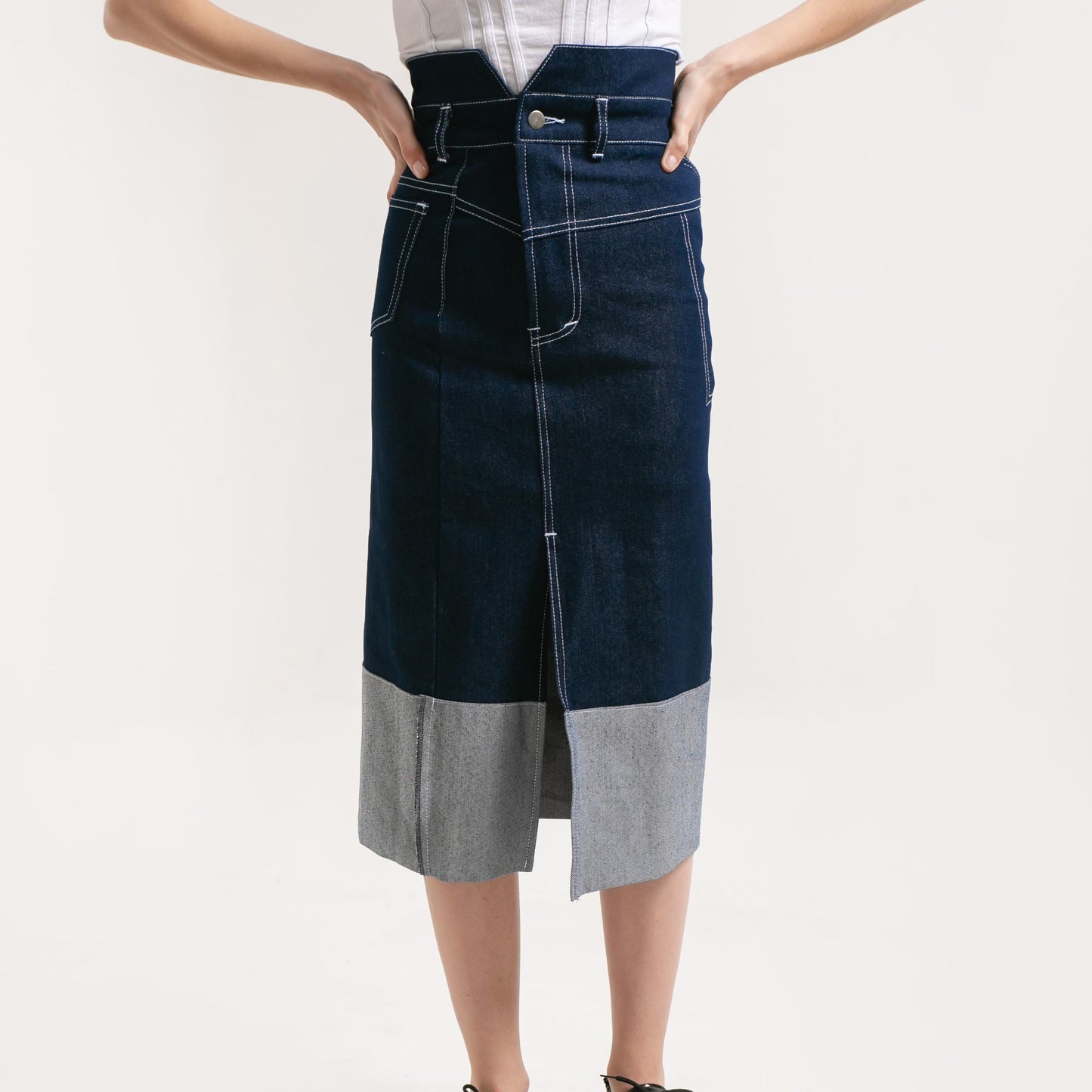 Irene Highwaist Skirt Denim