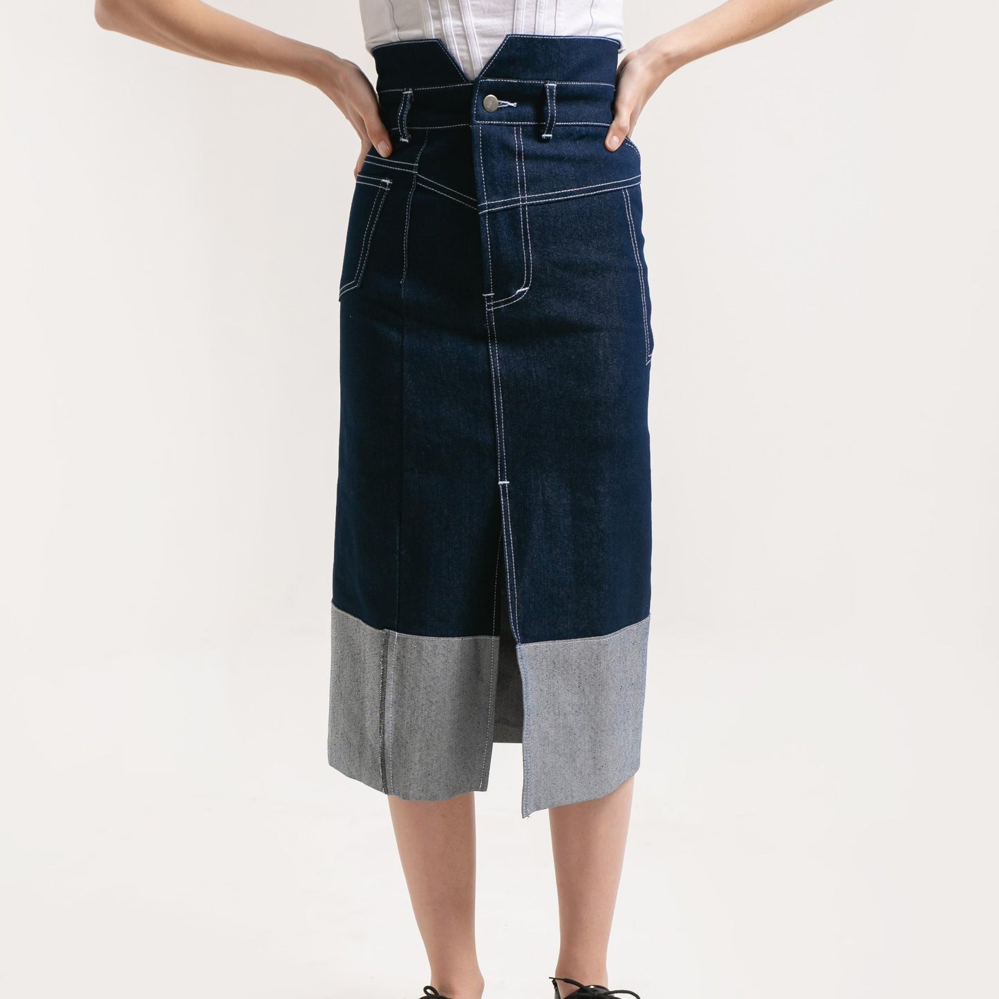 Irene Highwaist Skirt Denim